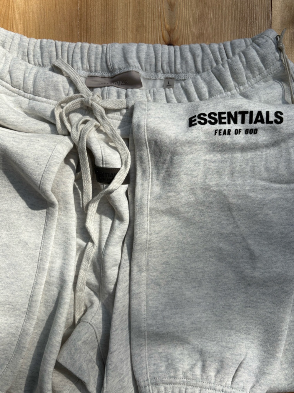 (✅CASHAPP-APPLEPAY-PAYPAL✅)ESSENTIALS Fear of God Light Heather Gray Sweatpants